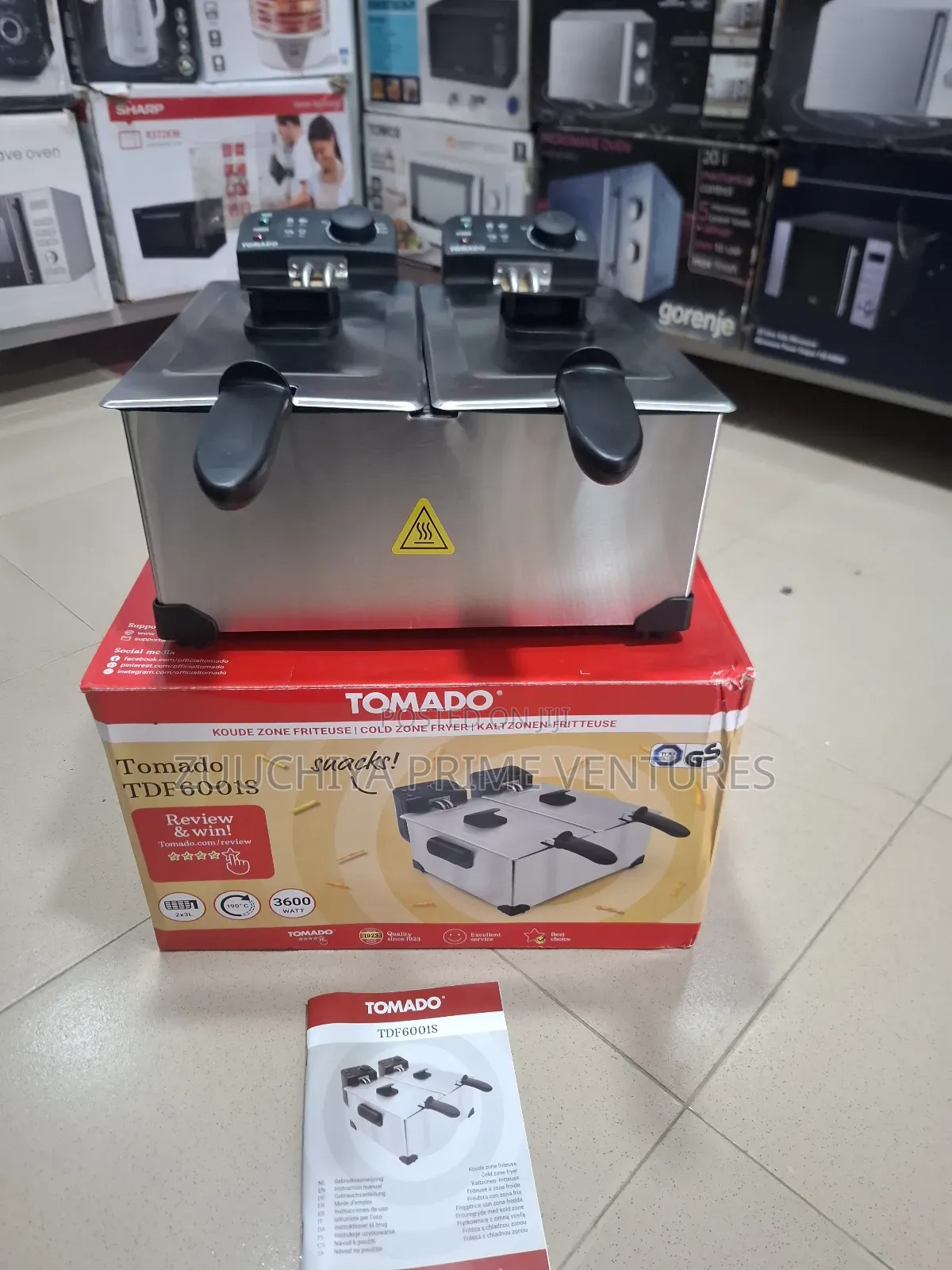 6.L Double Tomado Deep Fryer From Germany
