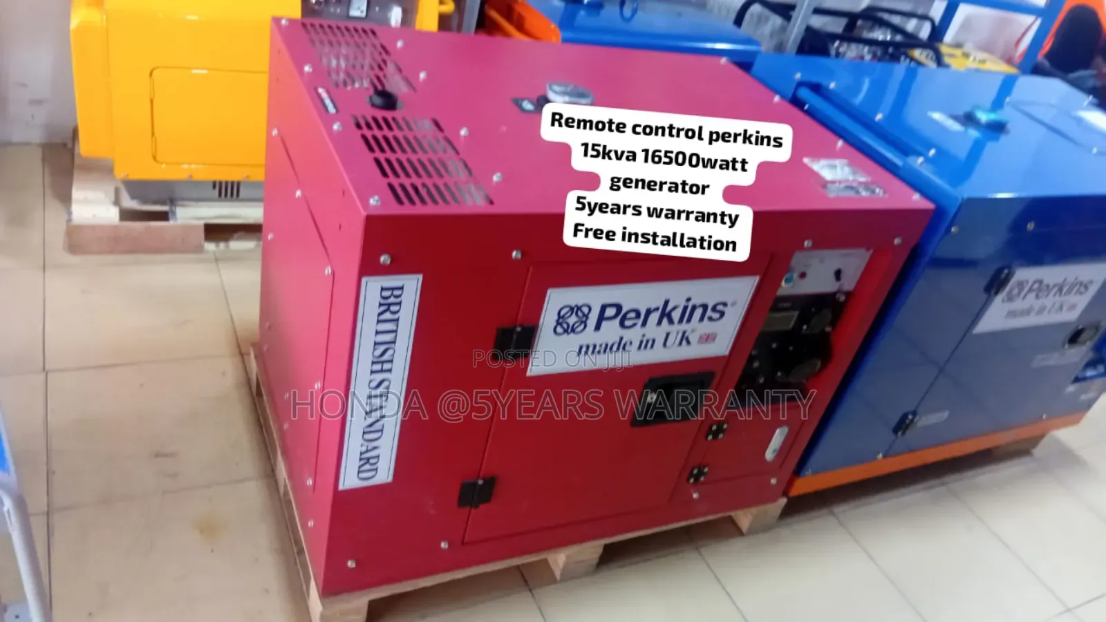 Remote Control Perkins 15kva 16500watt Diesel Generator