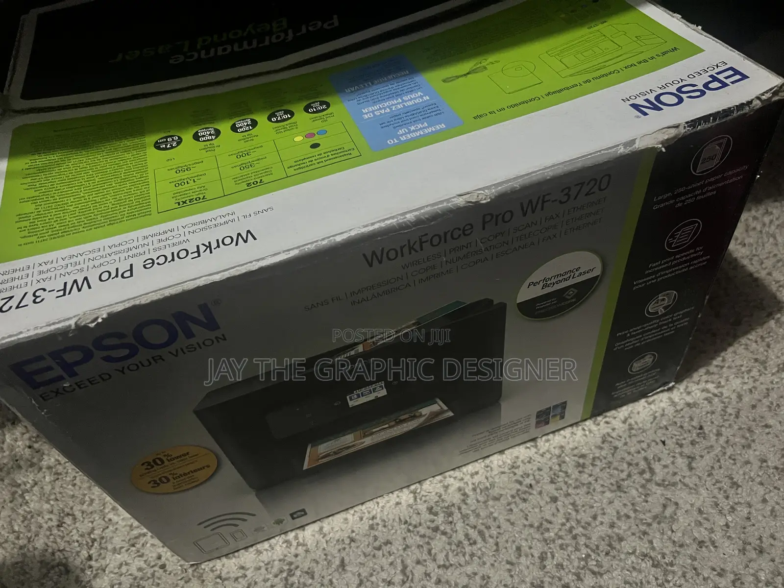 Epson Work Station Pro Wf-3720 Modern Printer