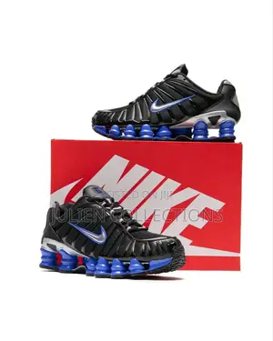 Nike Air Shox Tl Blue Black and Grey