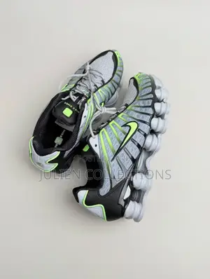 Nike Air Shox Tl Lemon Green and Grey