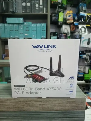 Wavlink Wi-Fi6 Tri-Band Ax5400 Pci-E Wifi Adapter With Bluetooth