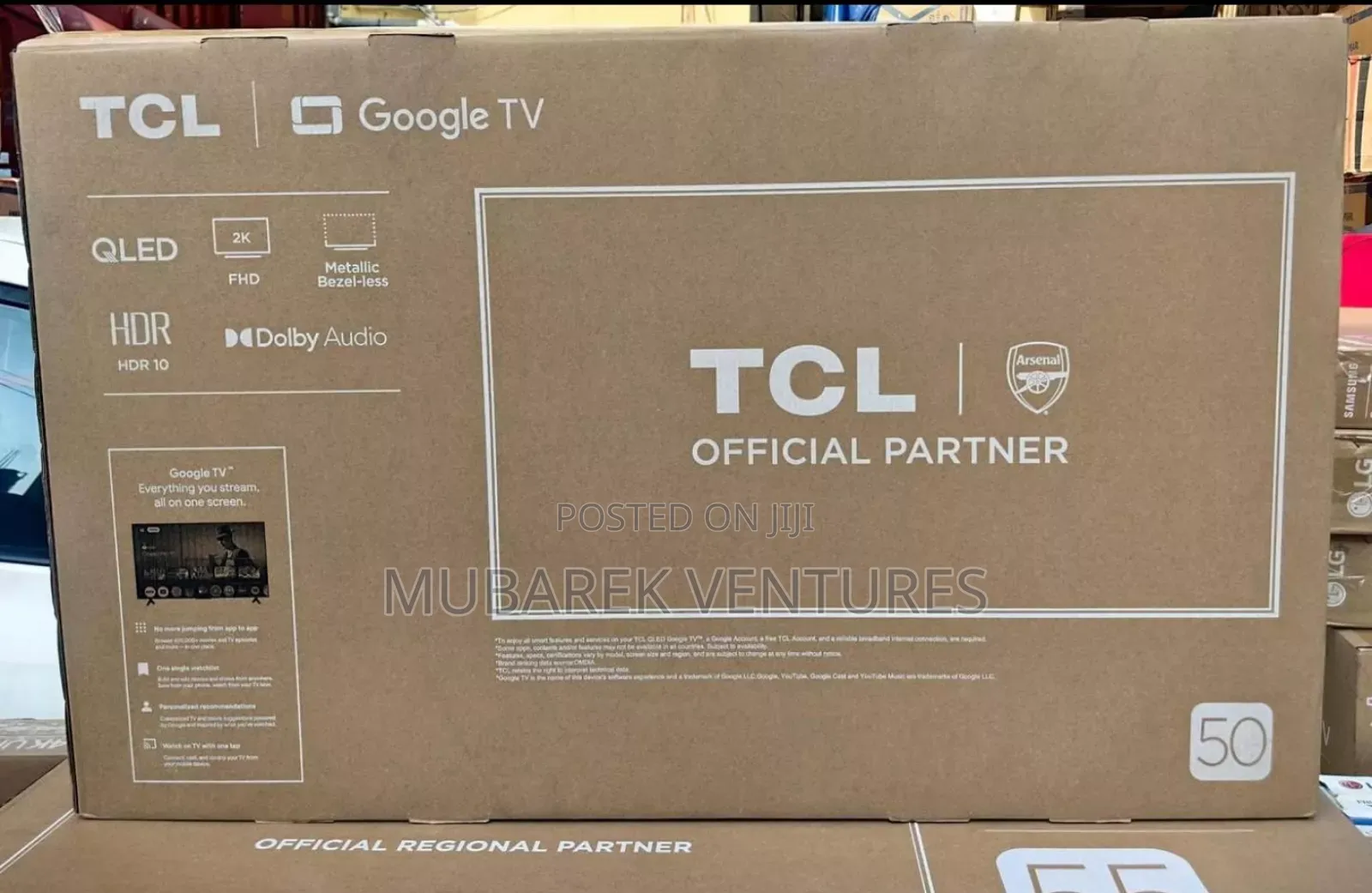 TCL 50” Qled FHD Smart Android Tv With Dolby Vision,