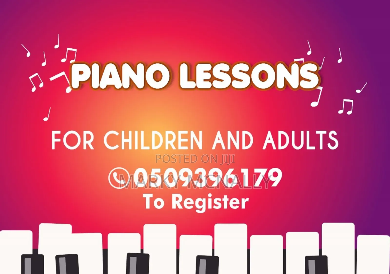 Piano Lessons for Both Adults Children at Piano Sch, Home or Online
