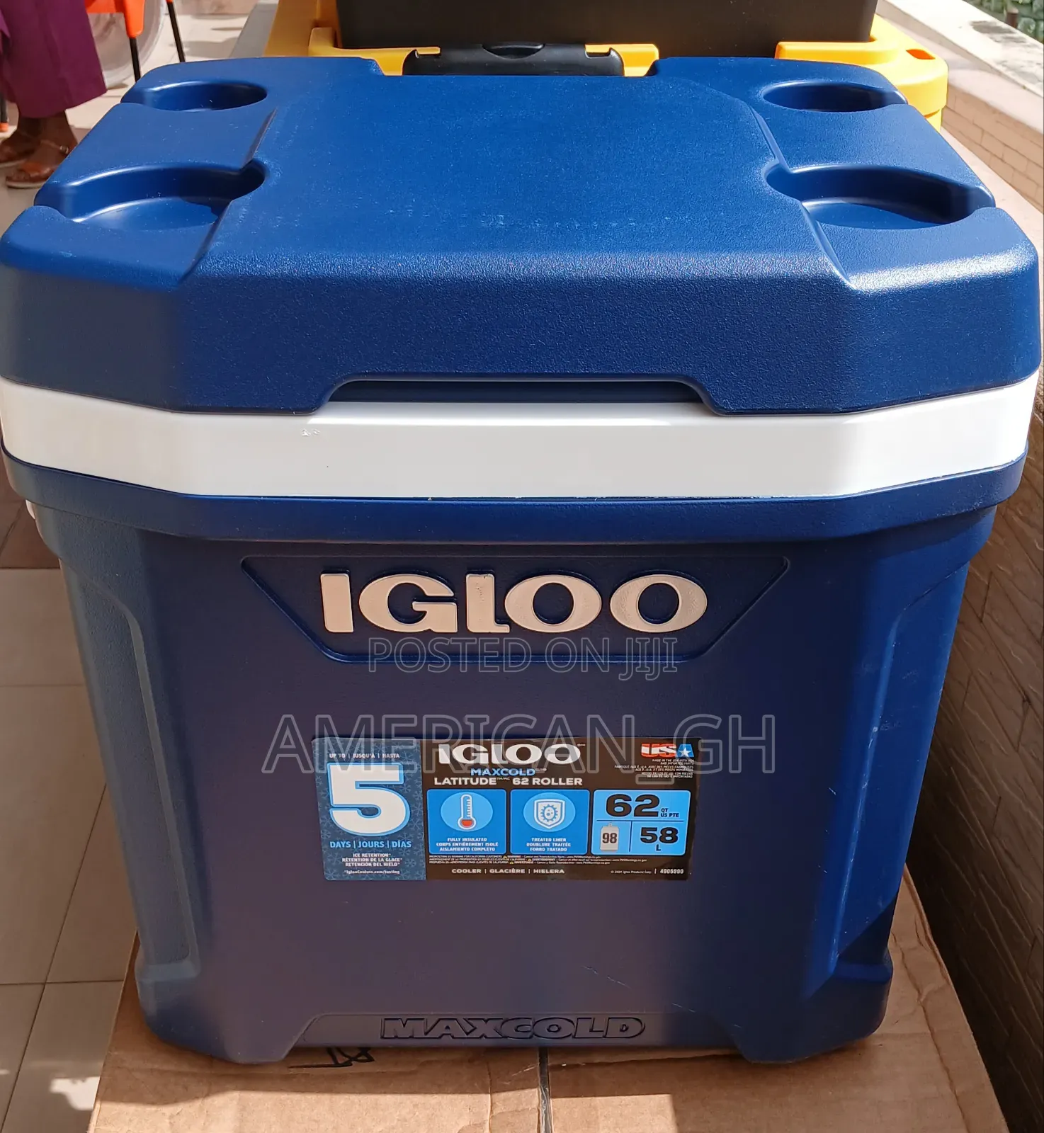 Igloo Maxcold Ice Chest, 58 Litres, 62qt