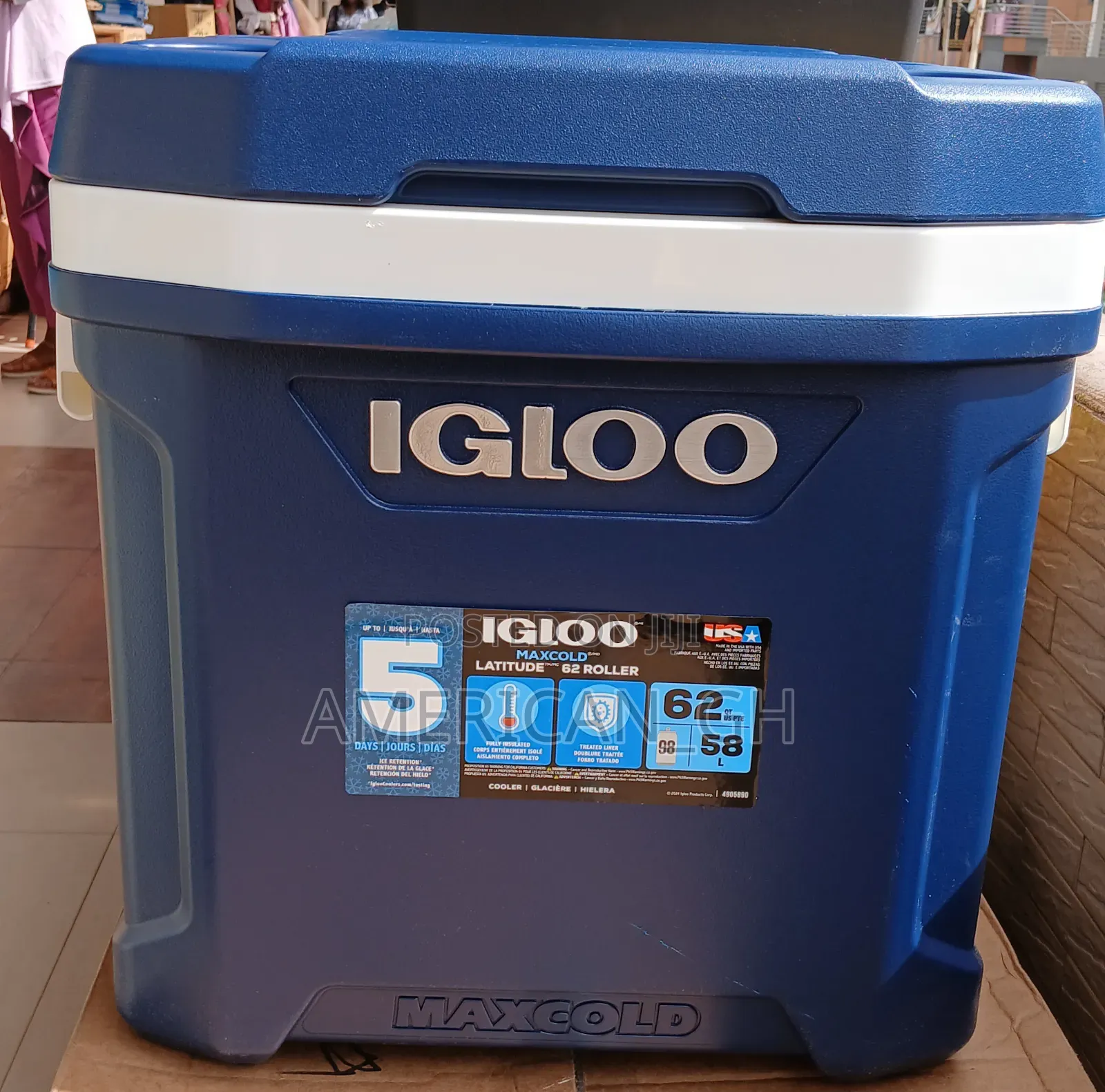 Igloo Maxcold Ice Chest, 58 Litres, 62qt