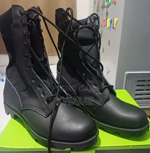 Military Boots Chelsea Mirror Shoe
