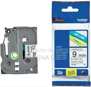 Brother P-Touch 9mm Label Tape Cassette 9mmx8m Tze-221