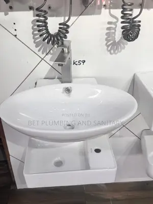 Wall _Hung Hand Wash Basin (Complete) With Tap