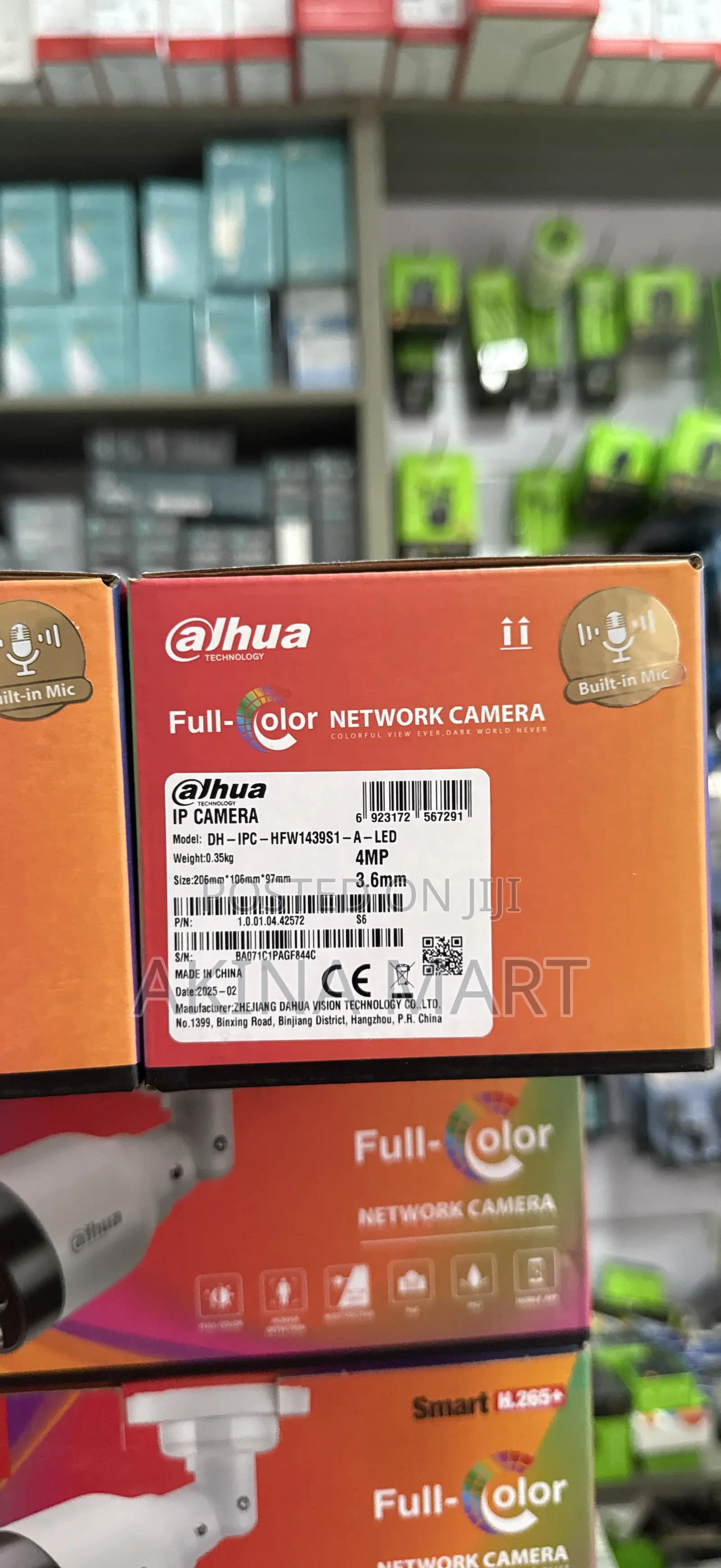 4mp Dahua Full Color Camera Dh-Ipc-Hfw1439s1-a-Led