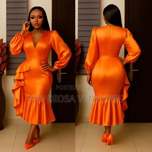 Vibrant Orange Dress