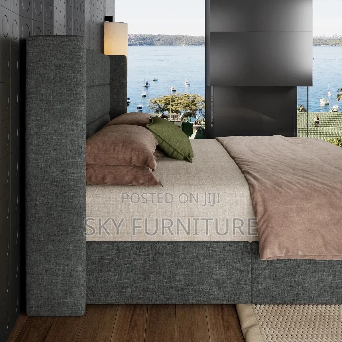 Wingback Double Bed Frame