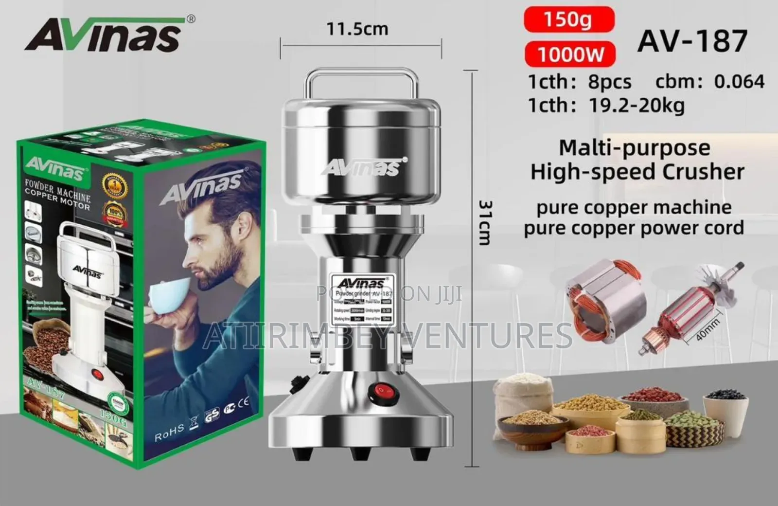 Coffee Grinder Powder 150g 1000w