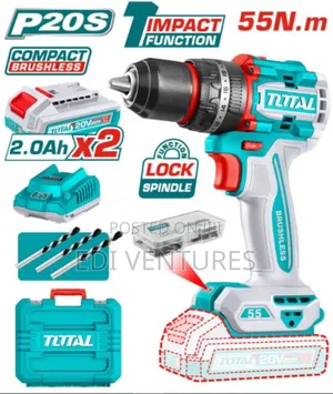 Total 55nm Cordless Brushless Impact Drill