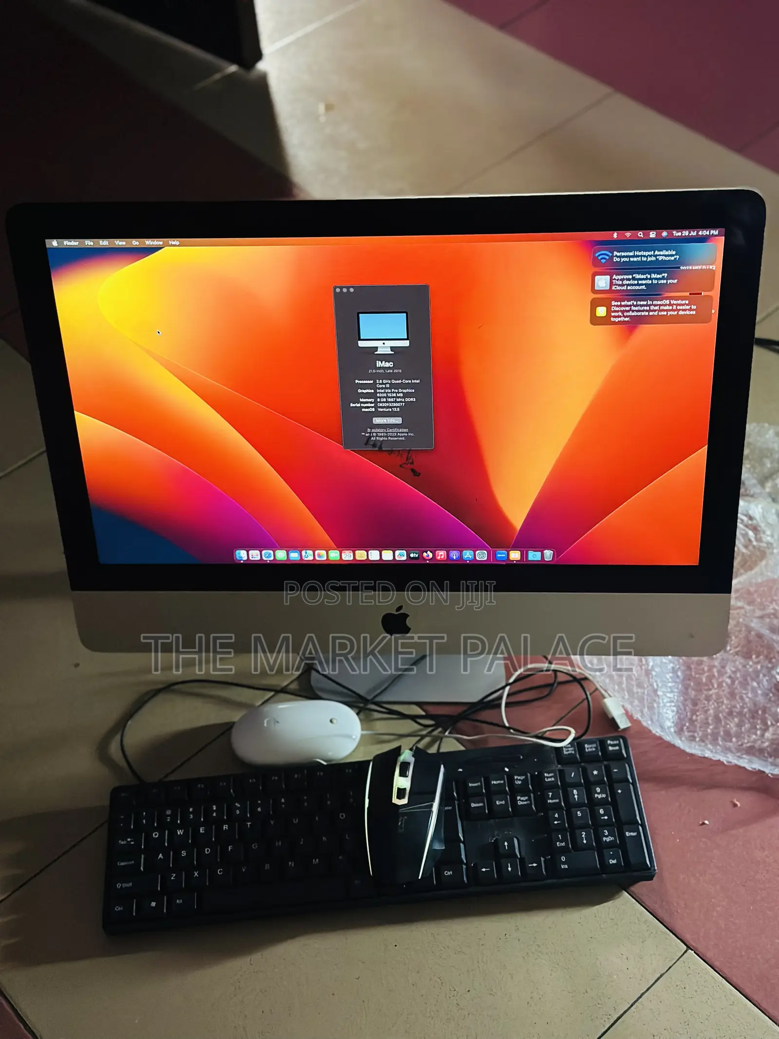 Desktop Computer Apple iMac 8GB Intel Core i5 SSD 256GB