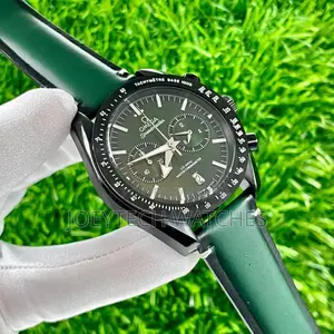 Co Axial Omega Watch ( Wine/Green Strap )