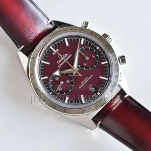 Co Axial Omega Watch ( Wine/Green Strap )