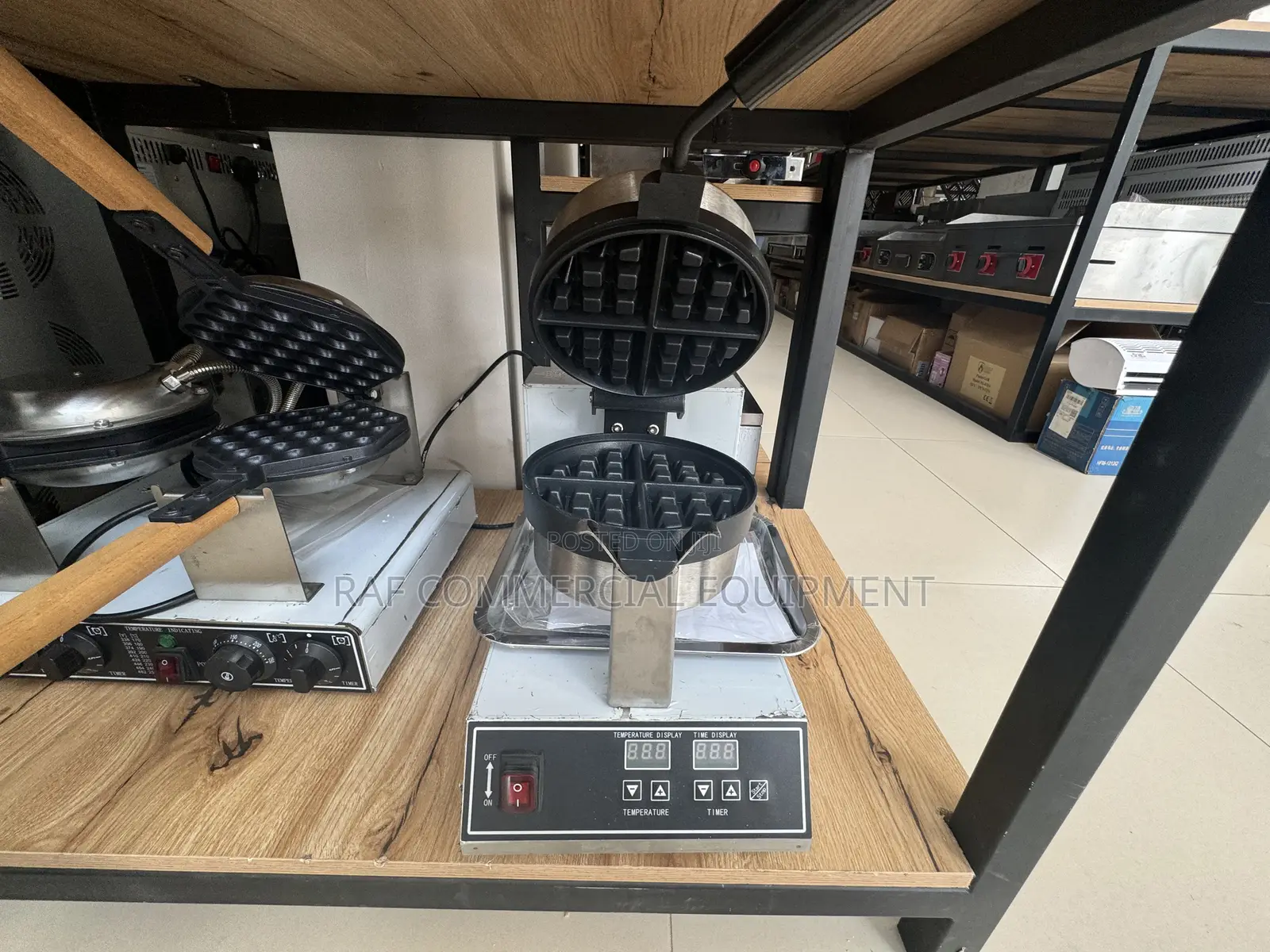 Commercial Single Waffle Machine Digital Rotational