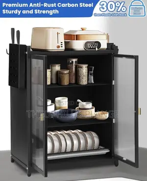 Kitchen Storage Rack With Doors