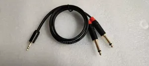 3.5mm To Dual 6 5mm Cable