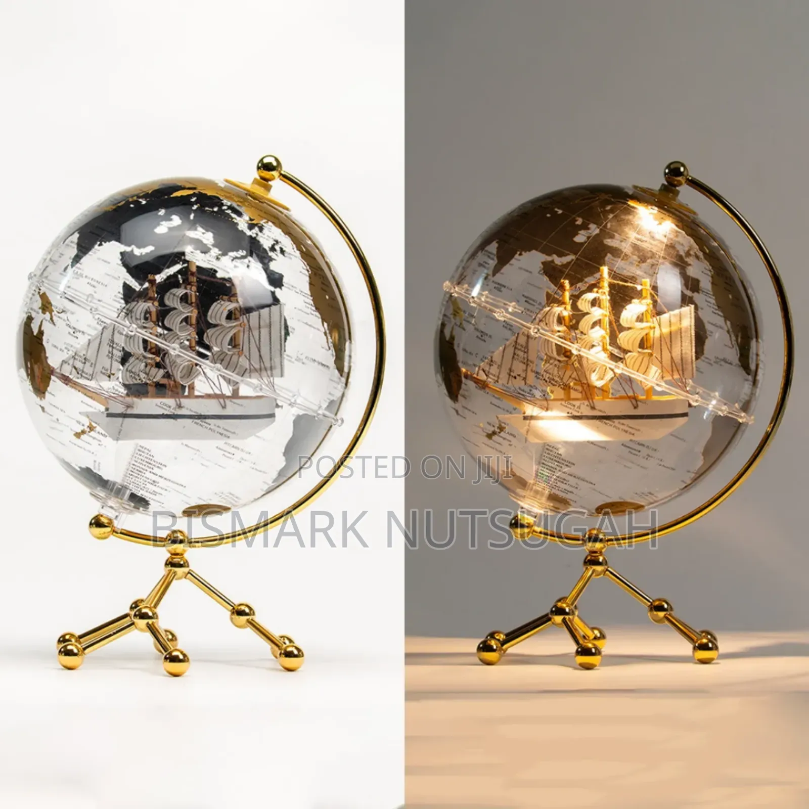 Earth Globe Map Desk Lamp