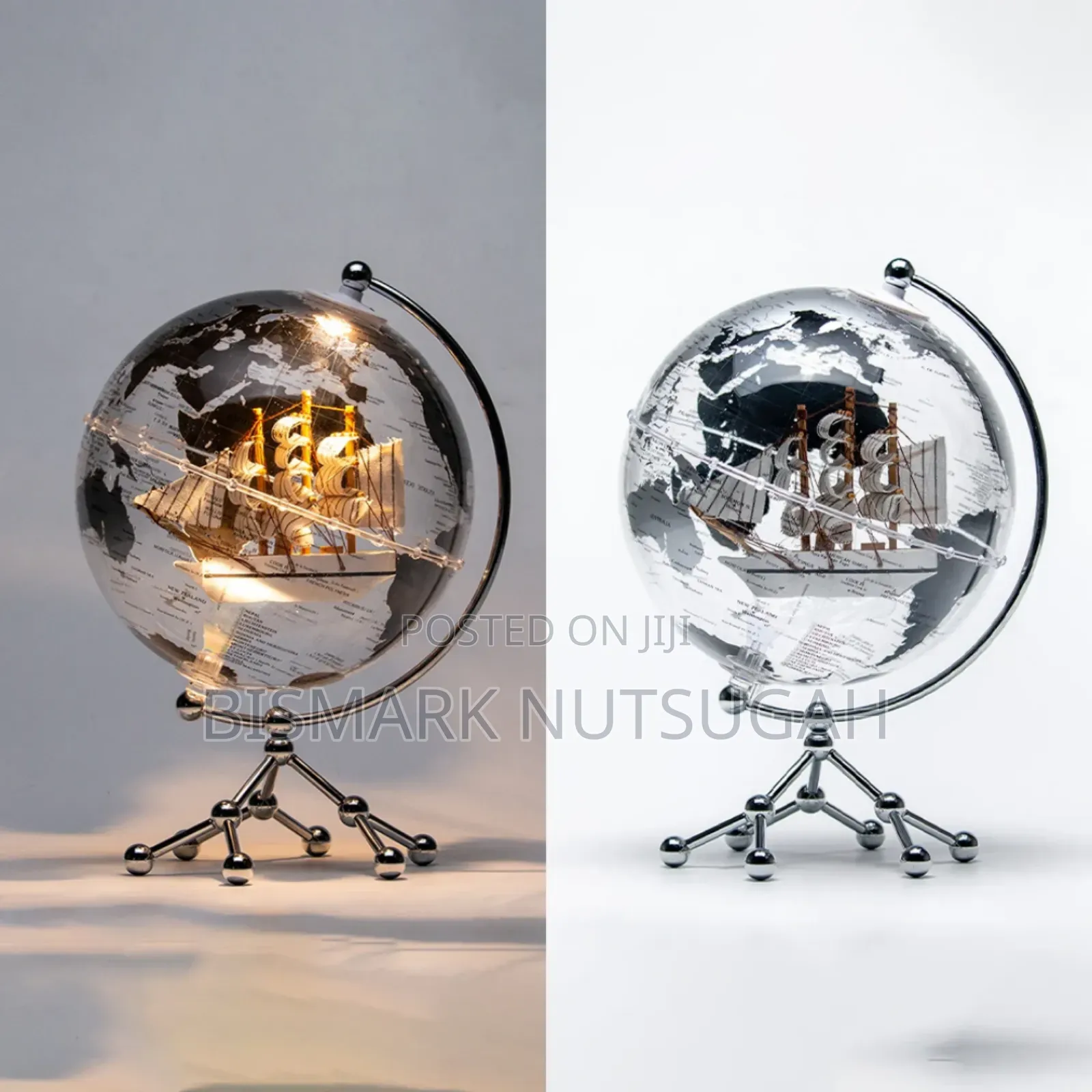 Earth Globe Map Desk Lamp