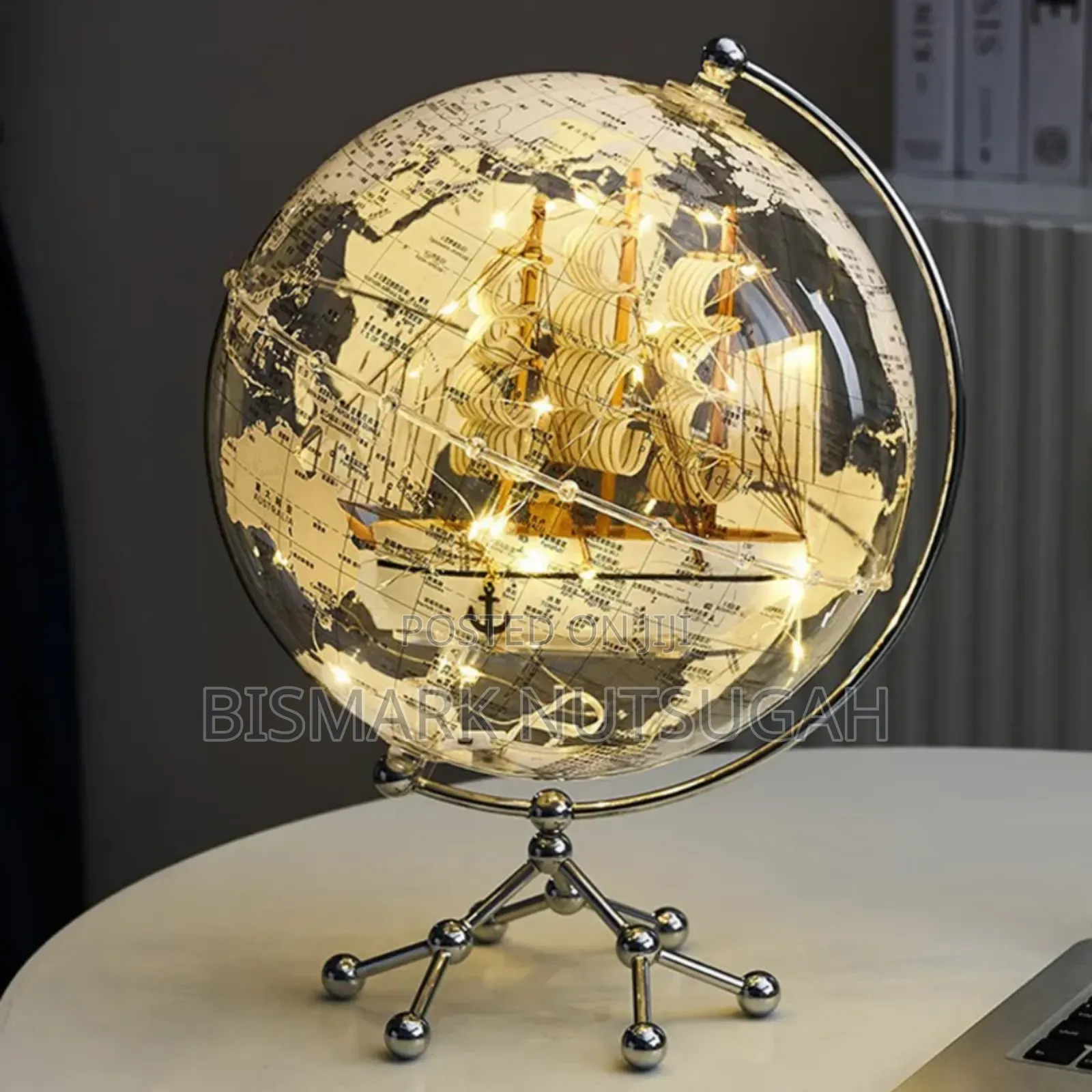 Earth Globe Map Desk Lamp