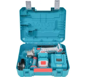 Total Cordless Angle Grinder (2 Batteries, 10 Discs