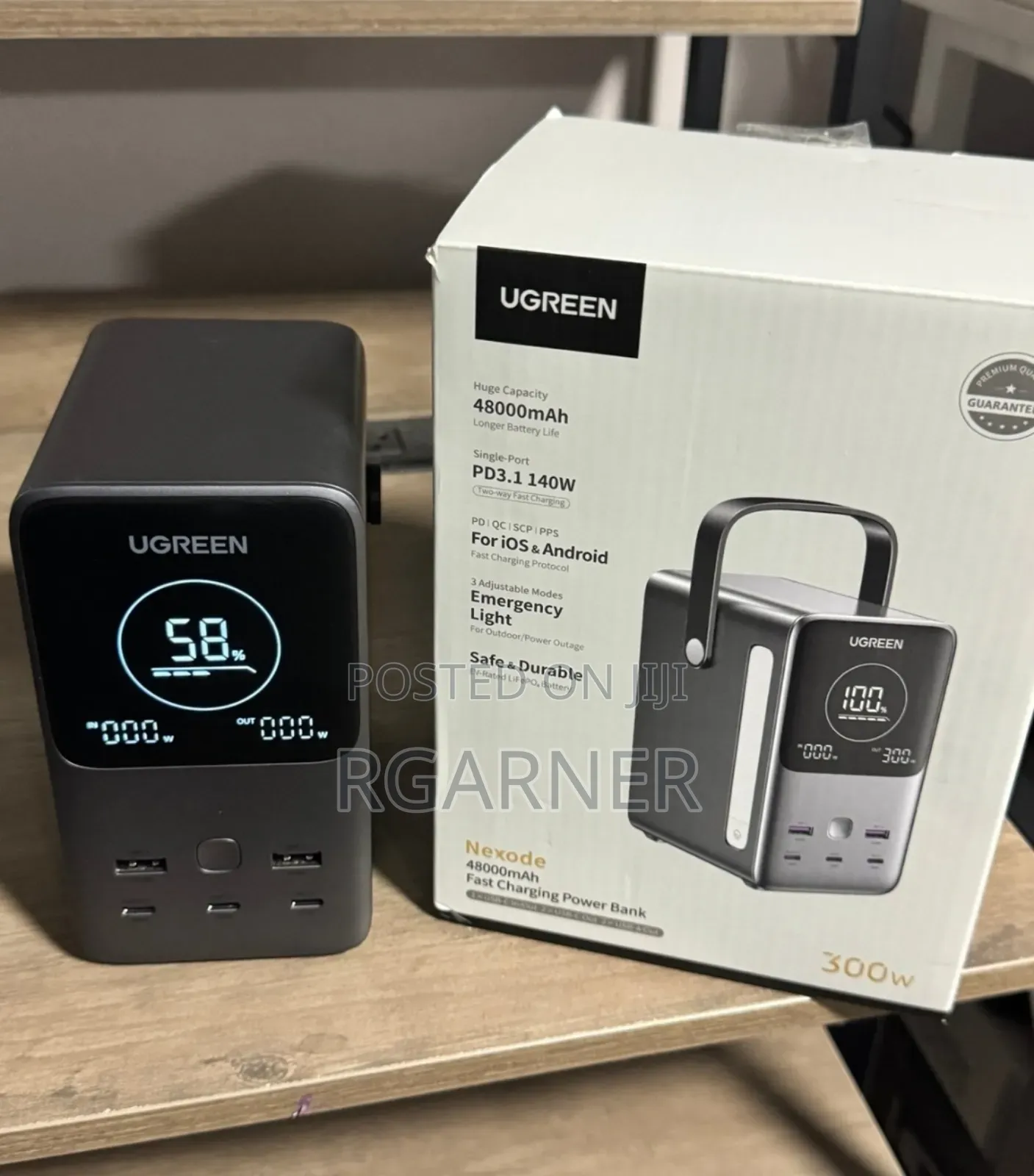 Ugreen Lifep04 6000 Cycles 300w 48,000mah PowerBank