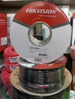 Hikvision Rg59 100m With Power CCTV Cable Full Copper Coaxial