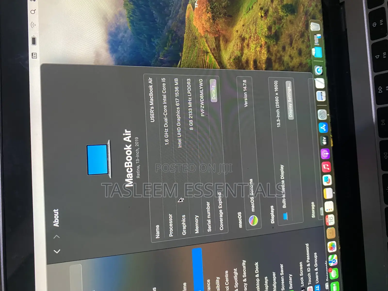 Laptop Apple MacBook Air 8GB Intel Core i5 SSD 128GB