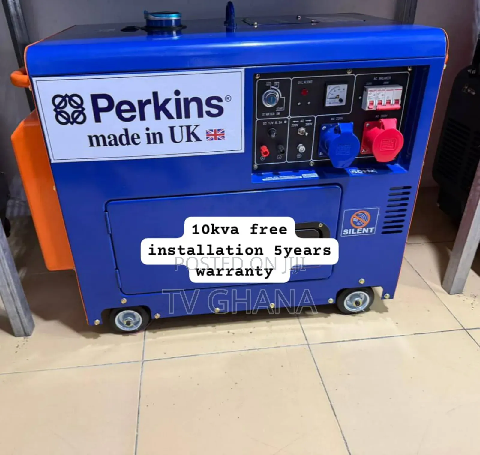 No Setup Stress Perkins 10kva 13000watts Diesel Generator Silent