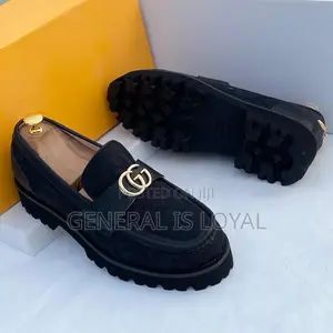 Gucci High Sole Black Men Shoe