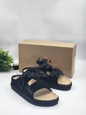Zara Lace Up Slippers In Different Colors , Swipe >>>>>>