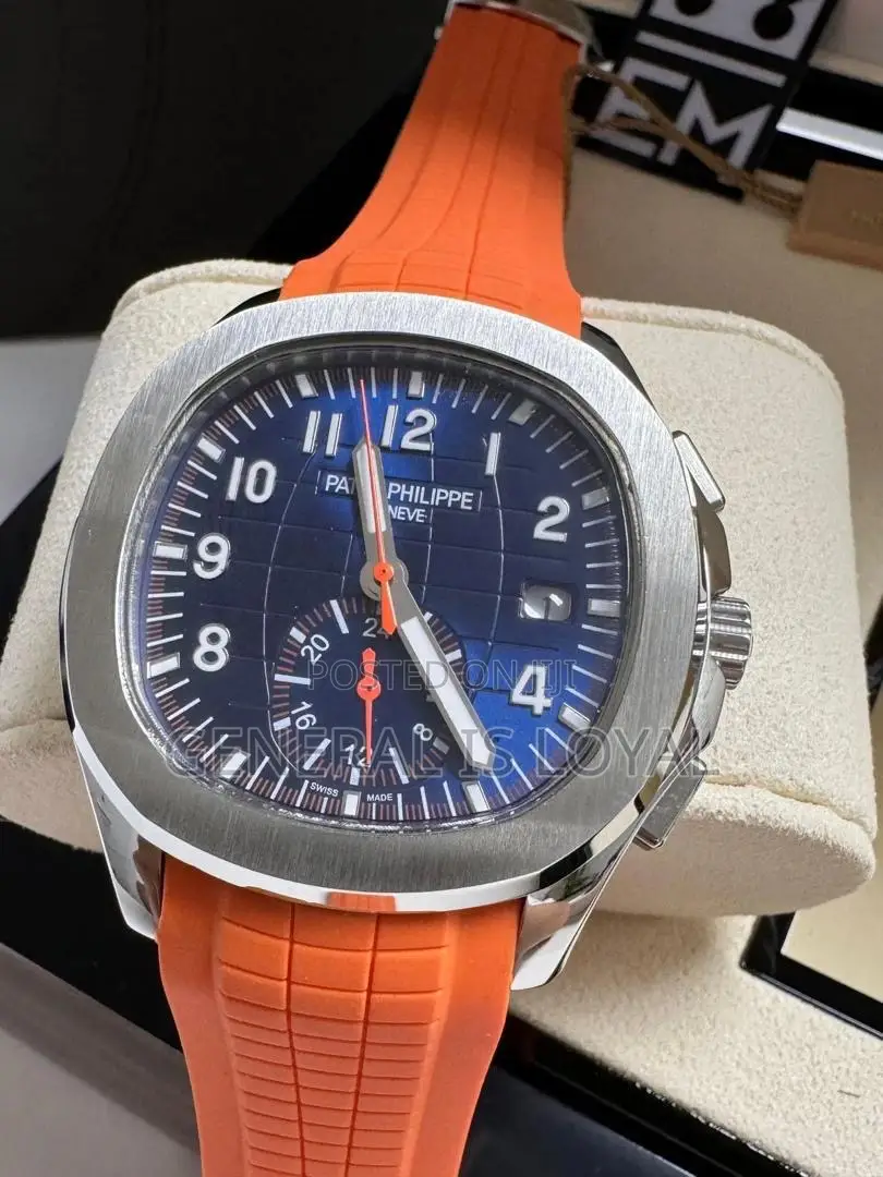 Original Patek Philippe Silicone Strap Mens Watch