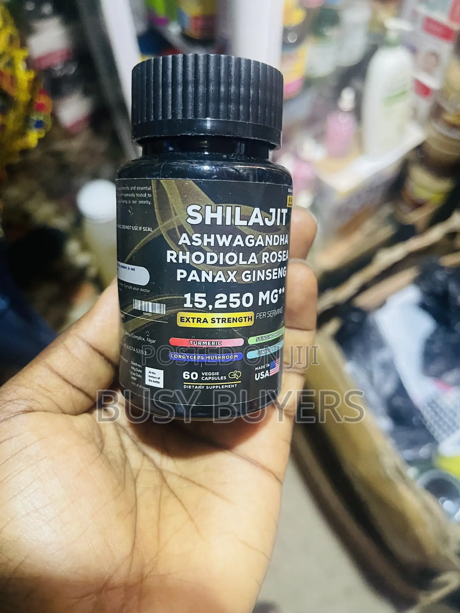 Shilajit Ashwagandha Rhodiola Rosea Panax Ginseng 15,250 Mg