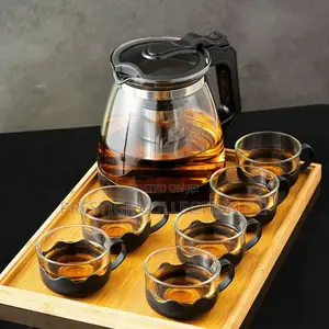 Elegant Transparent Glass Teapot Set