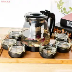 Elegant Transparent Glass Teapot Set