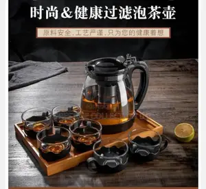 Elegant Transparent Glass Teapot Set