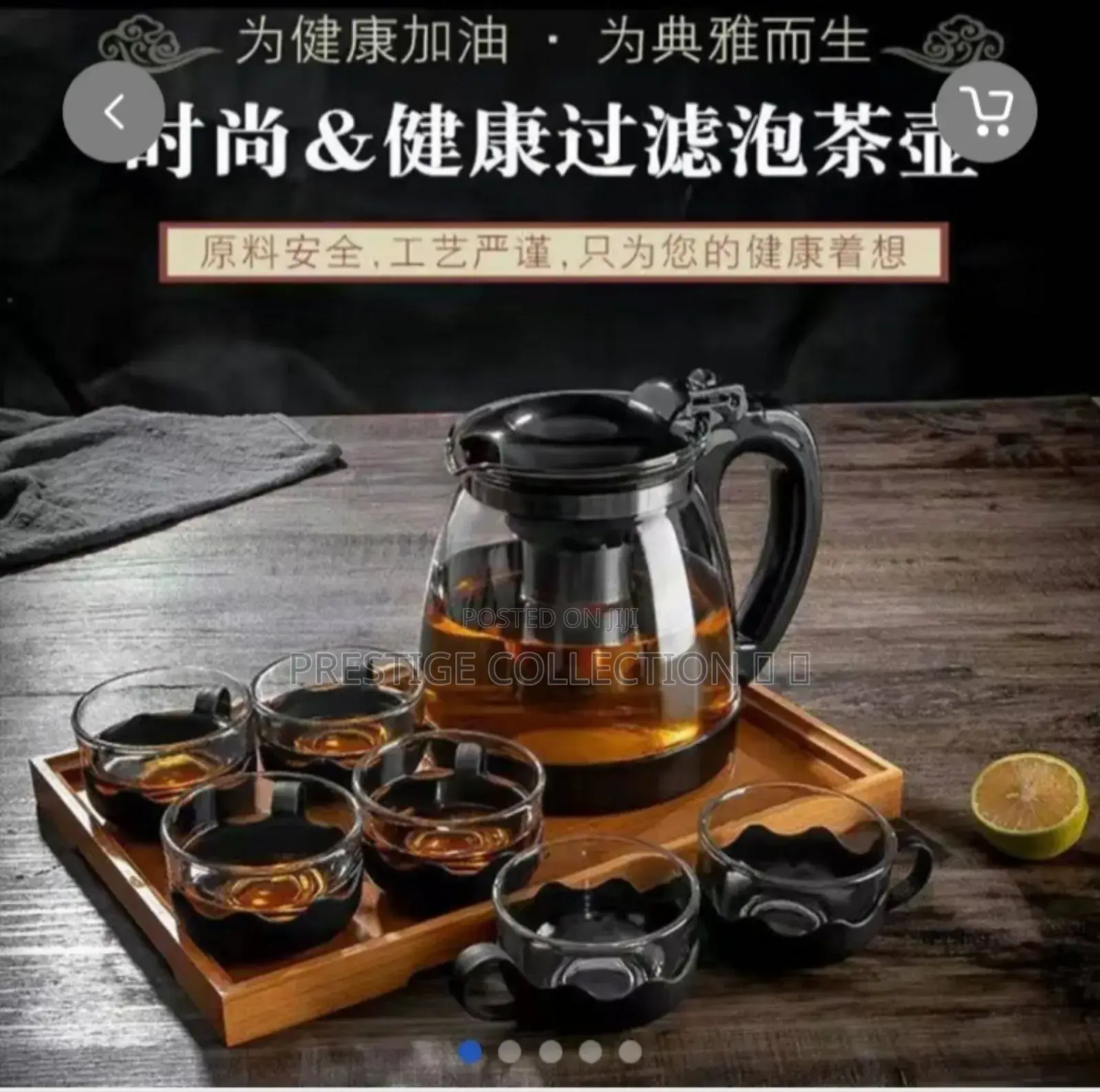 Elegant Transparent Glass Teapot Set