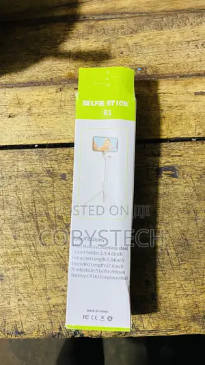 3-in-1 Bluetooth Selfie Stick Tripod With Remote - Black/Blue