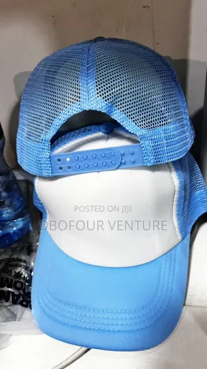 Two-Tone Trucker Hat Sea Blue and White