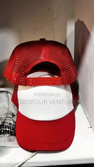 Red and White Two-Tone Trucker Hat