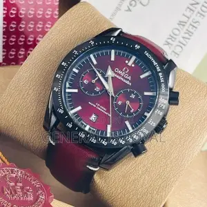 Omega Genuinely Leather Men Watch