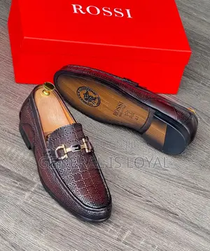 Rossi Coffee Color Leather Men Loafers Shoe