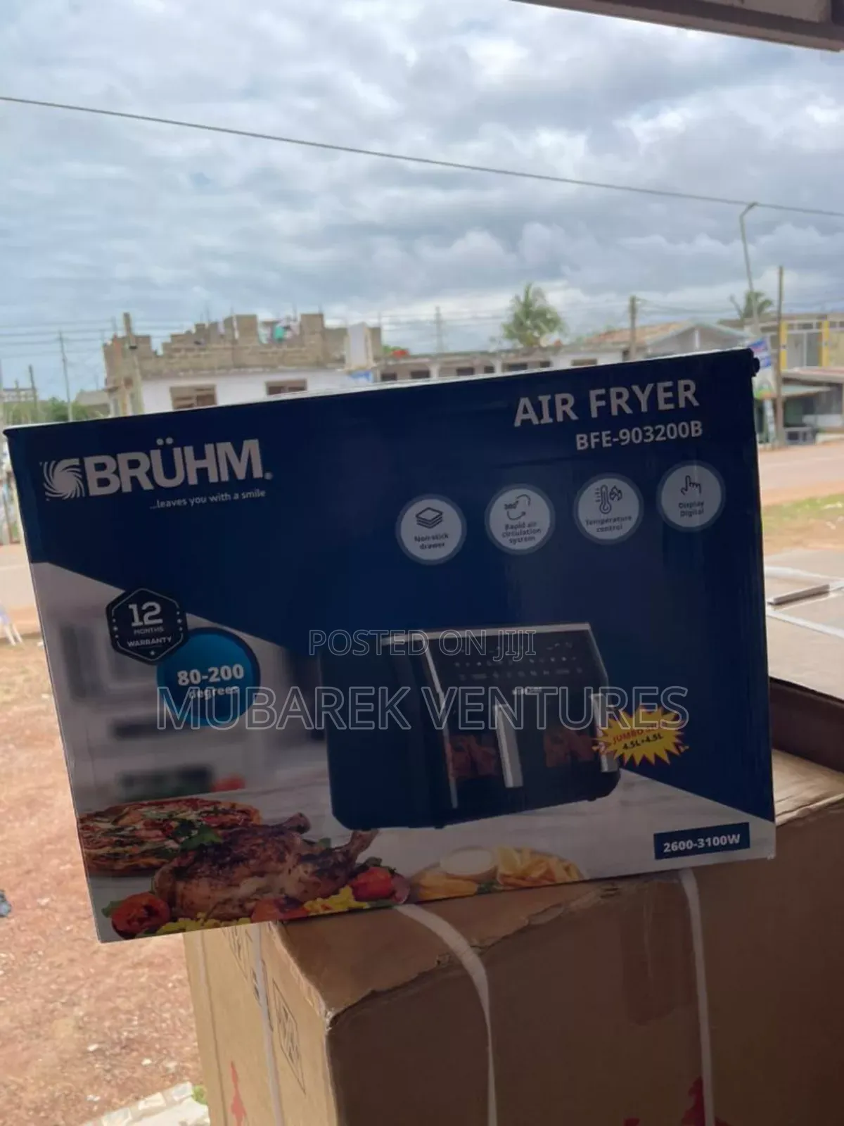 Bruhm 9l Air Fryer With 2 Doors