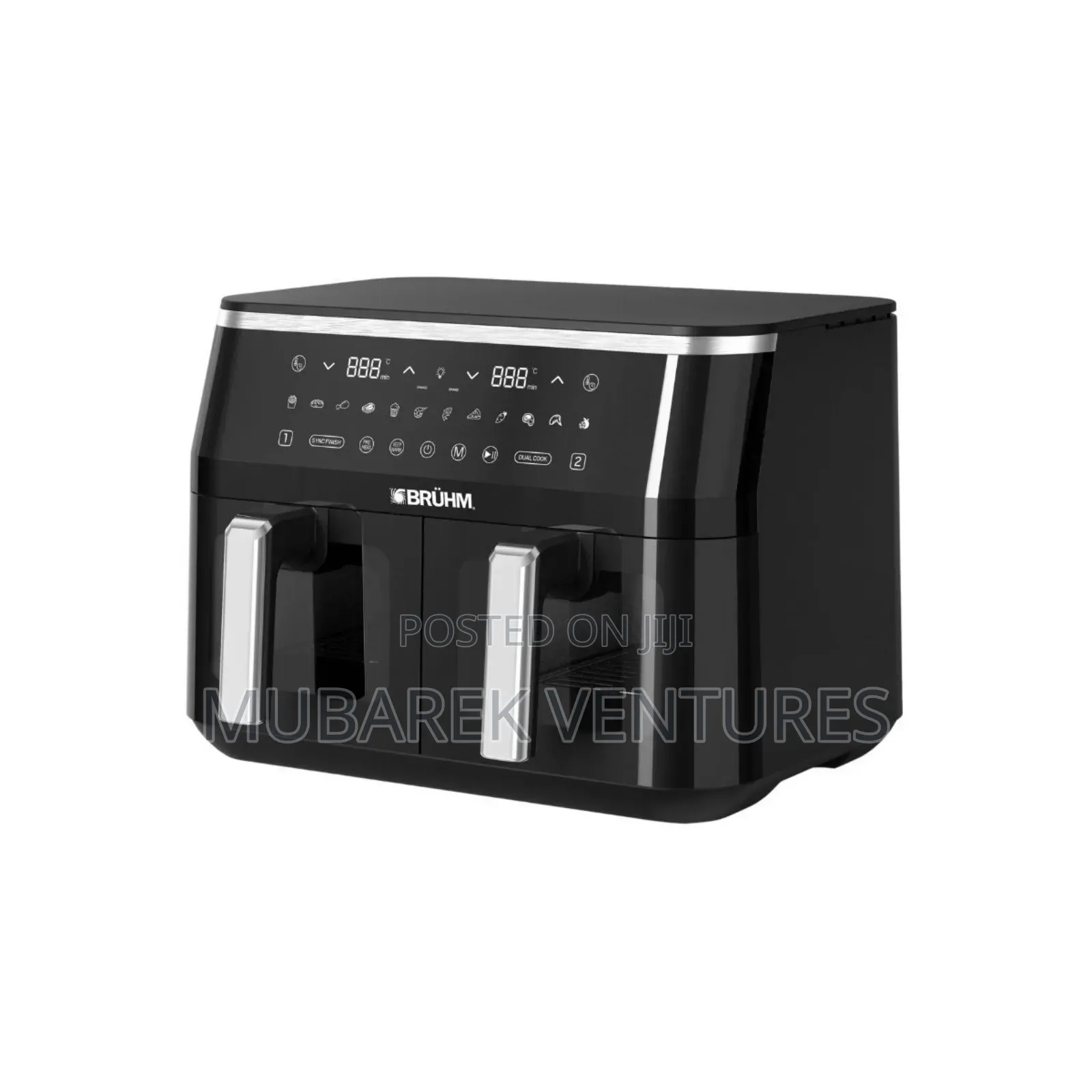 Bruhm 9l Air Fryer With 2 Doors