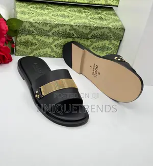 High Quality Gucci Leather Slippers