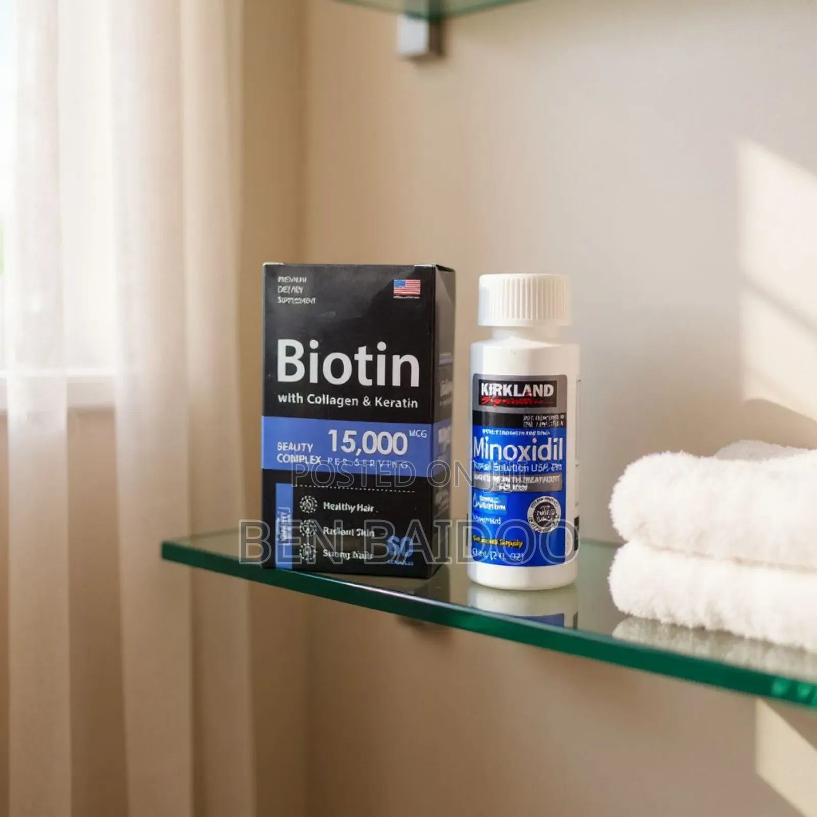 Kirkland Minoxidil Biotin Hair Growth Supplements