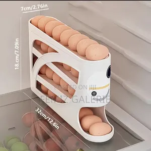 1pc 4-Tier Rolling Egg Holder